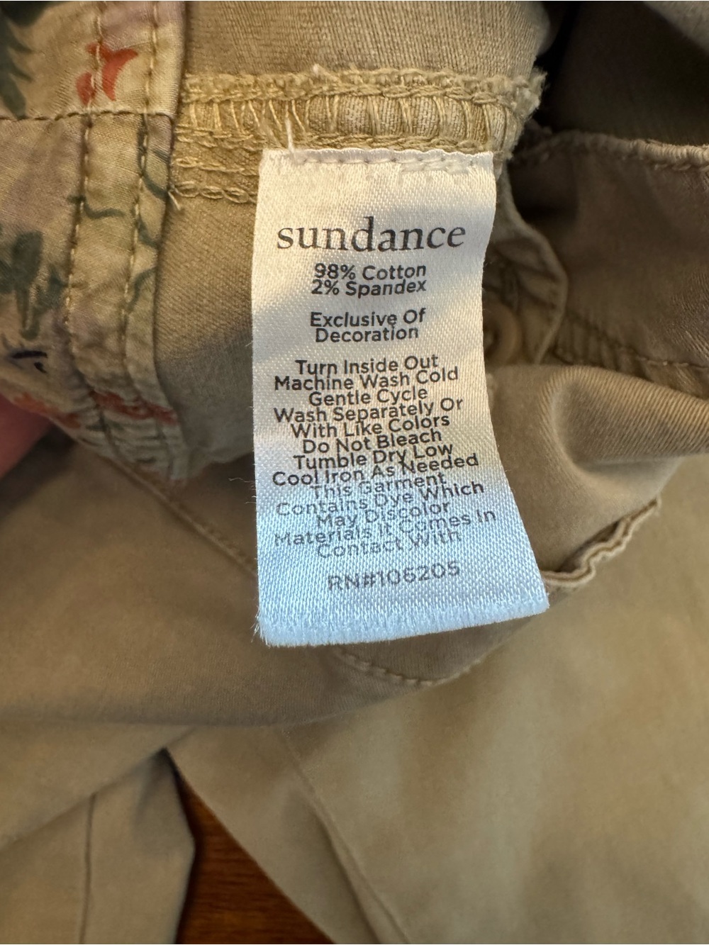 Sundance Beige/Tan Cargo Utility Pants - Picture 4 of 10